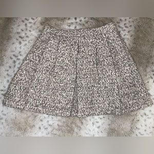 NWOT Club Monaco Gray Wool Pleated Mini Skirt Sz 2